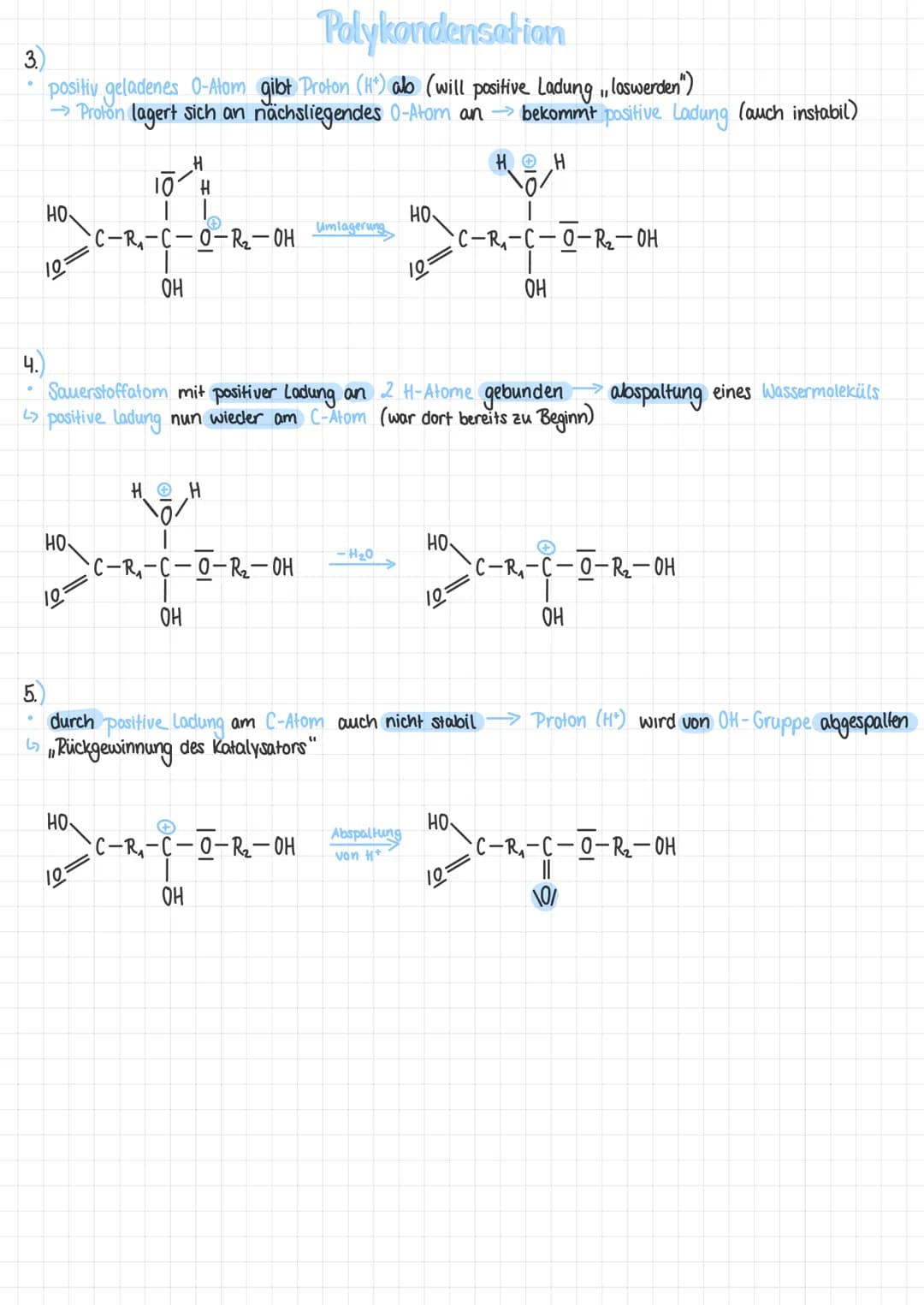 # Polymerisation
radikalische Polymerisation:
- Monomere verbinden sich zu Polymeren, ohne wesentlicher Veränderung ihrer Zusammensetzung
