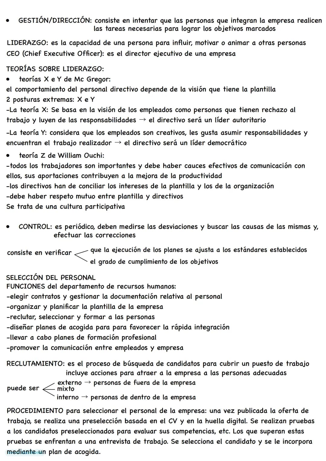 EMPRESAS - TEMA 3
ORGANIZACIÓN Y ORIENTACIÓN DE LA EMPRESA
Principales ÁREAS FUNCIONALES de la empresa:
• área comercial: 2 funciones
•