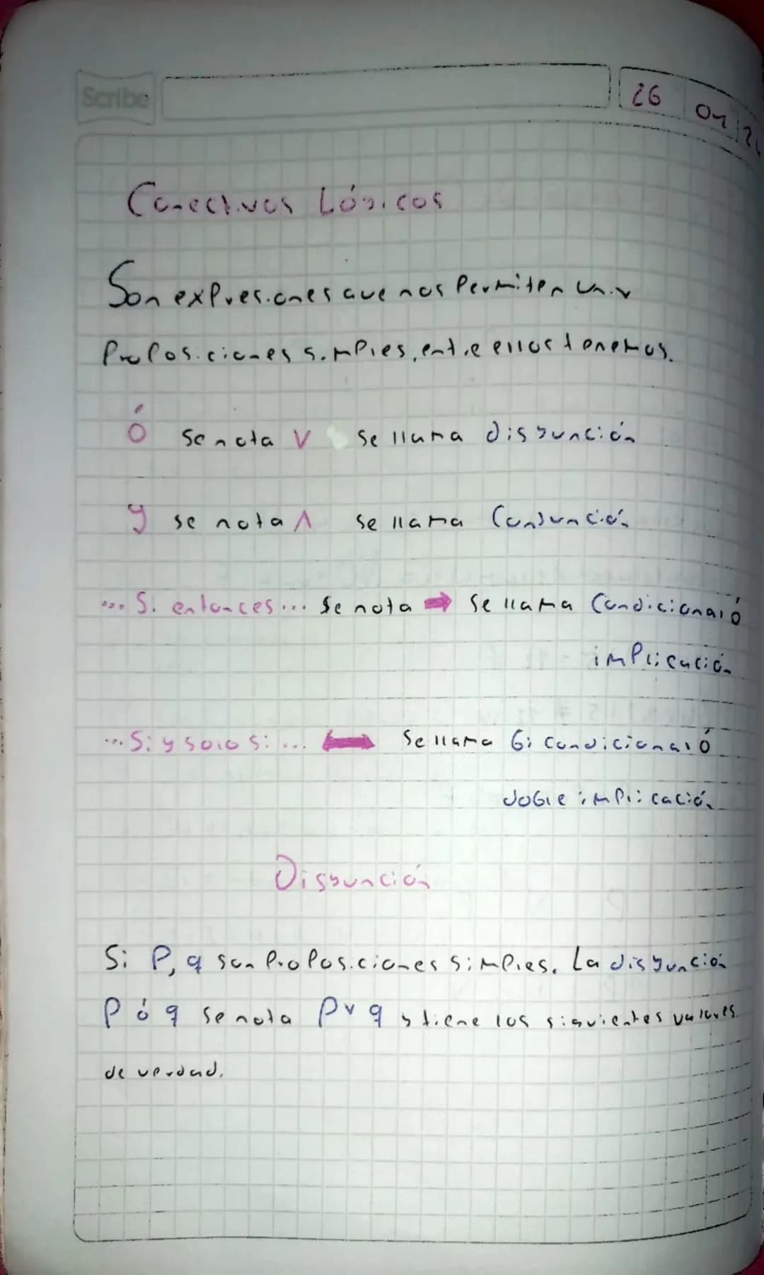 25 01 24
Lógica y Conjuntos
Lógica
la lógica es un Procedimiento que nos pertise del erti nar
Si un vazanamiento es falso o verdadero ori