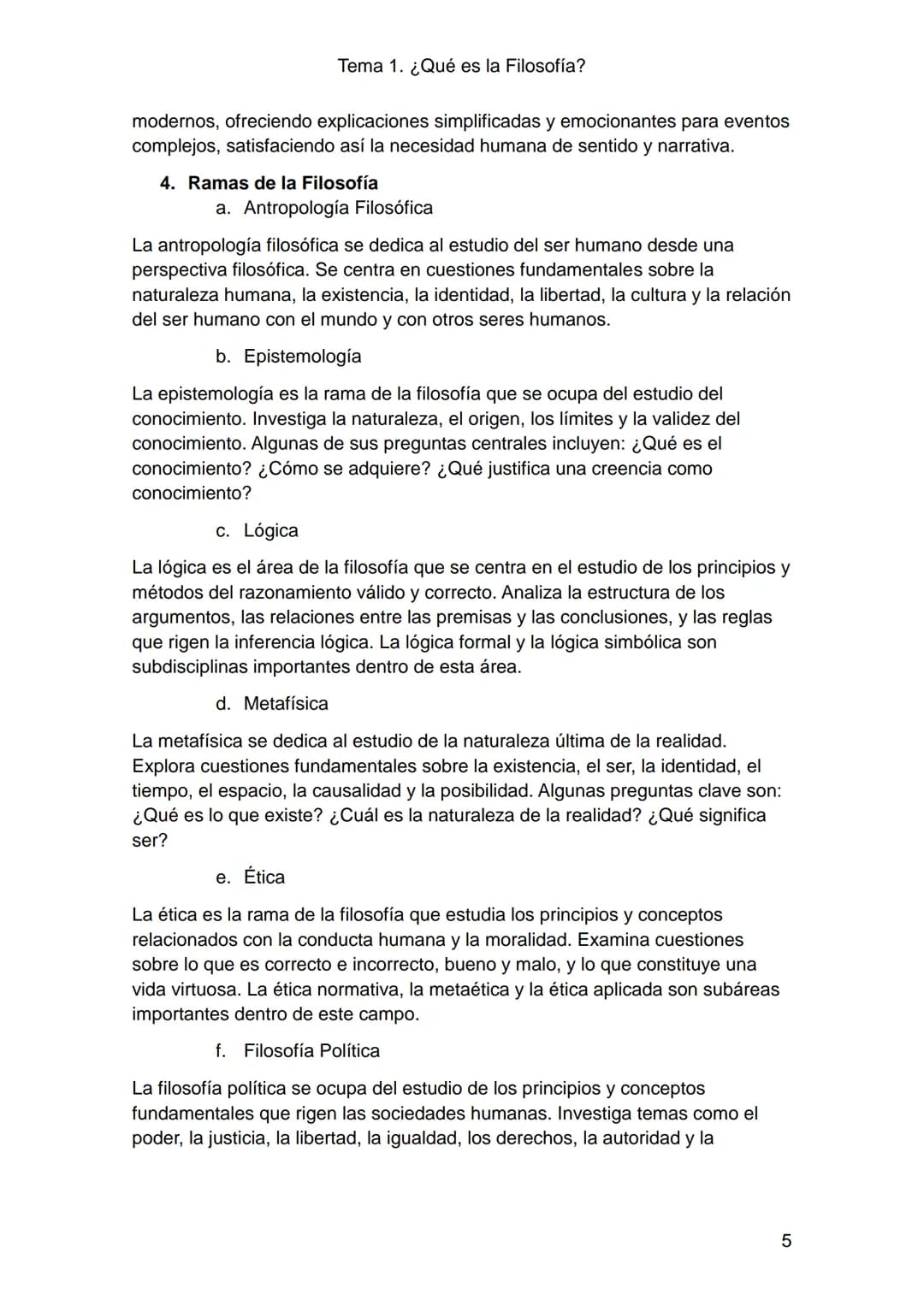 Tema 1. ¿Qué es la Filosofía?
1. ¿Qué es la filosofía y en que se diferencia el mero pensamiento?
La filosofía es una disciplina intelectu