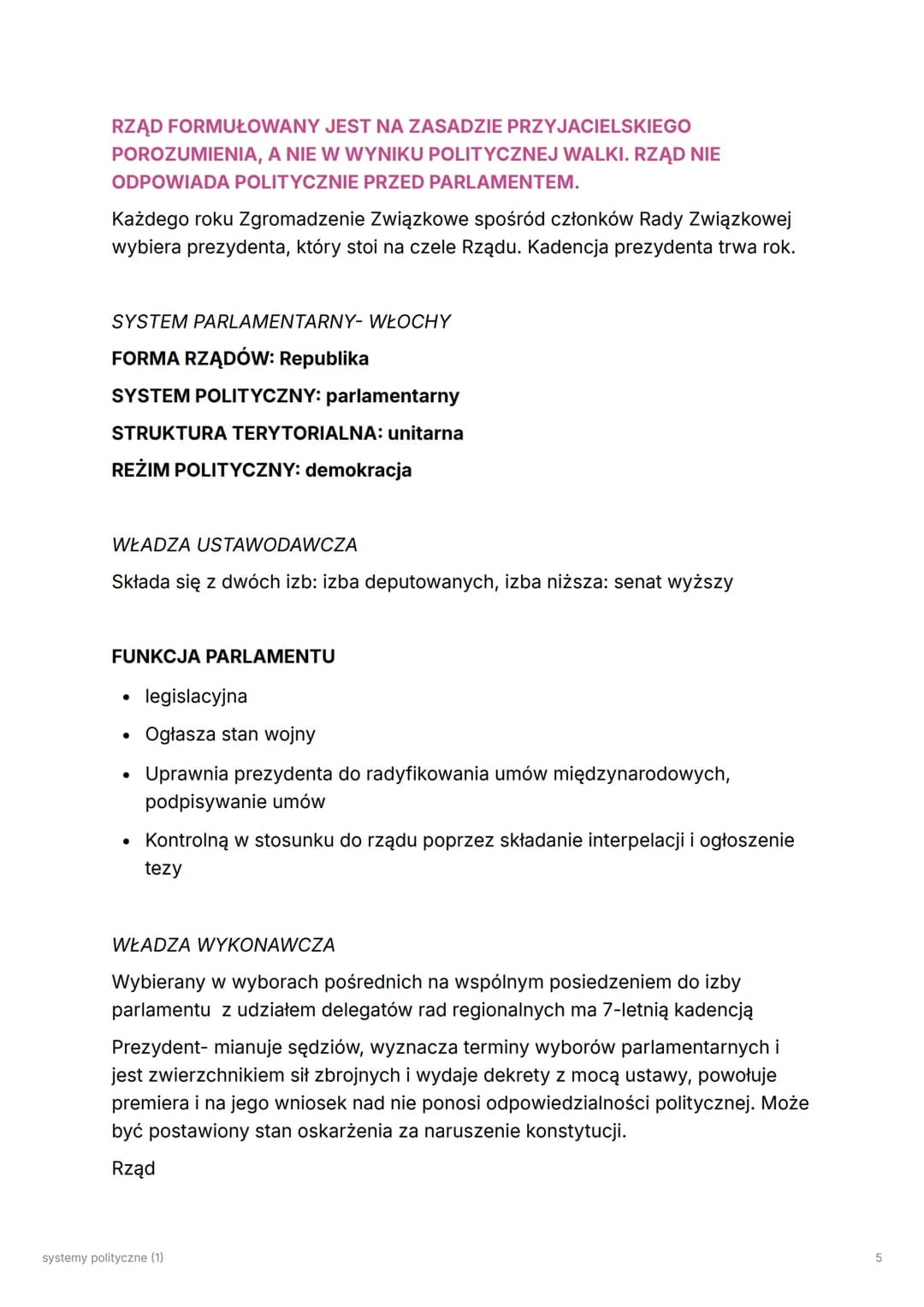 # systemy polityczne (1)
System prezydencki- USA
Występuje wyraźny podział między władzą wykonawczą, a ustawodawczą
* nie ma premiera, pr