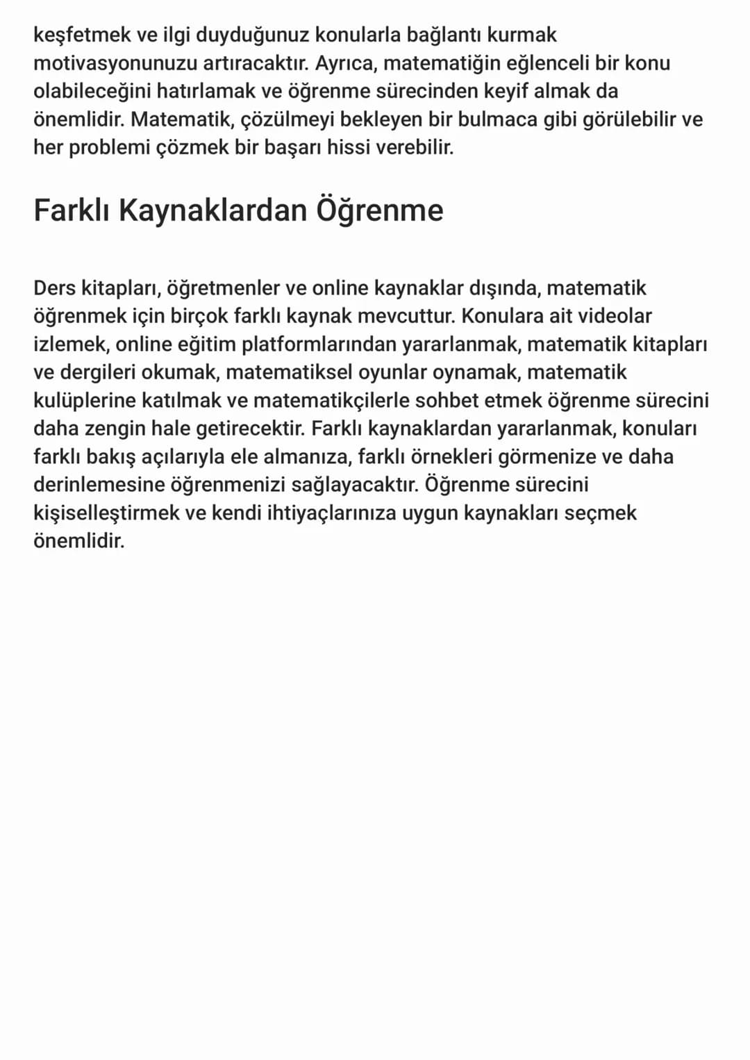 # Matematiğe Nasıl Çalışılmalı?
Matematik, birçok öğrenci için zorlu bir ders olarak kabul edilir, ancak
doğru stratejilerle öğrenmesi ve b