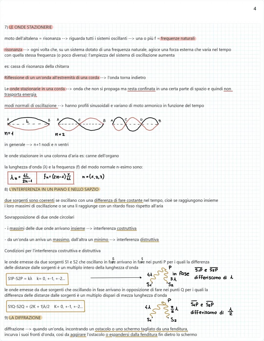 FISICA
1) I MOTI ONDULATORI
onda --> perturbazione che si propaga trasportando energia e quantità di moto, ma non materia
- trasversali -