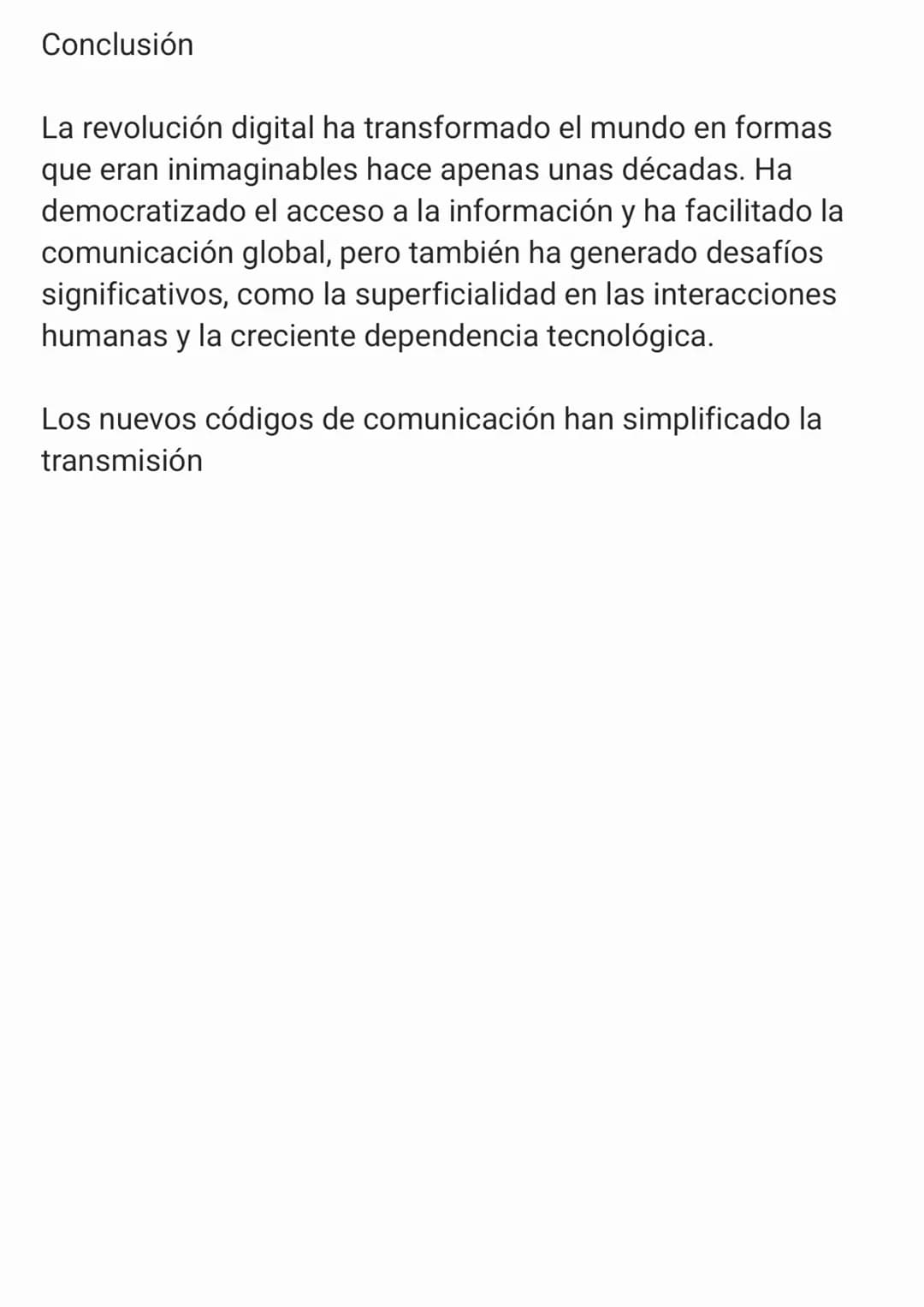 # Las Consecuencias de la Revolución
Digital: Comunicación y Nomofobia
Introducción
A lo largo de la historia, la humanidad ha experimenta