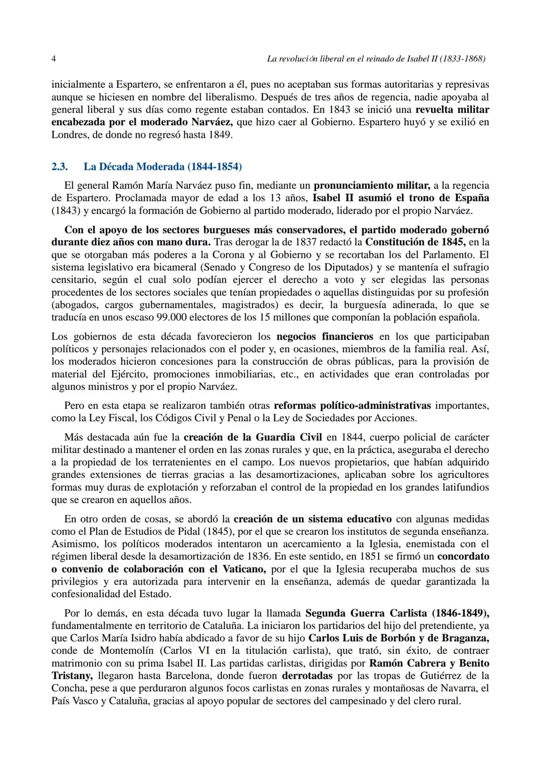 La revolución liberal en el reinado de Isabel II (1833-1868)
1
UNIDAD 9. LA REVOLUCIÓN LIBERAL EN EL REINADO
DE ISABEL II (1833-1868)
1. L