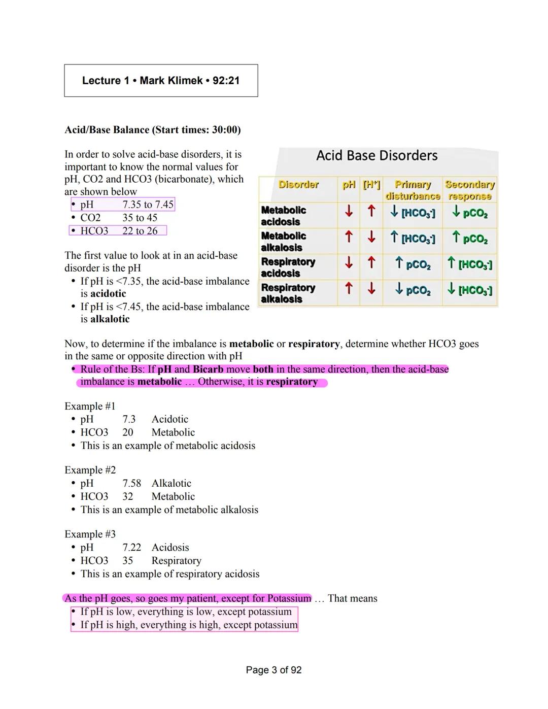 GUIDE Mark Klimek's Lecture
Lecture 1- Acid-Base Balance
Ventilators
Lecture 2- Alcohol
Wernicke
Overdose and Withdrawal
S/Sx
Aminoglycosi