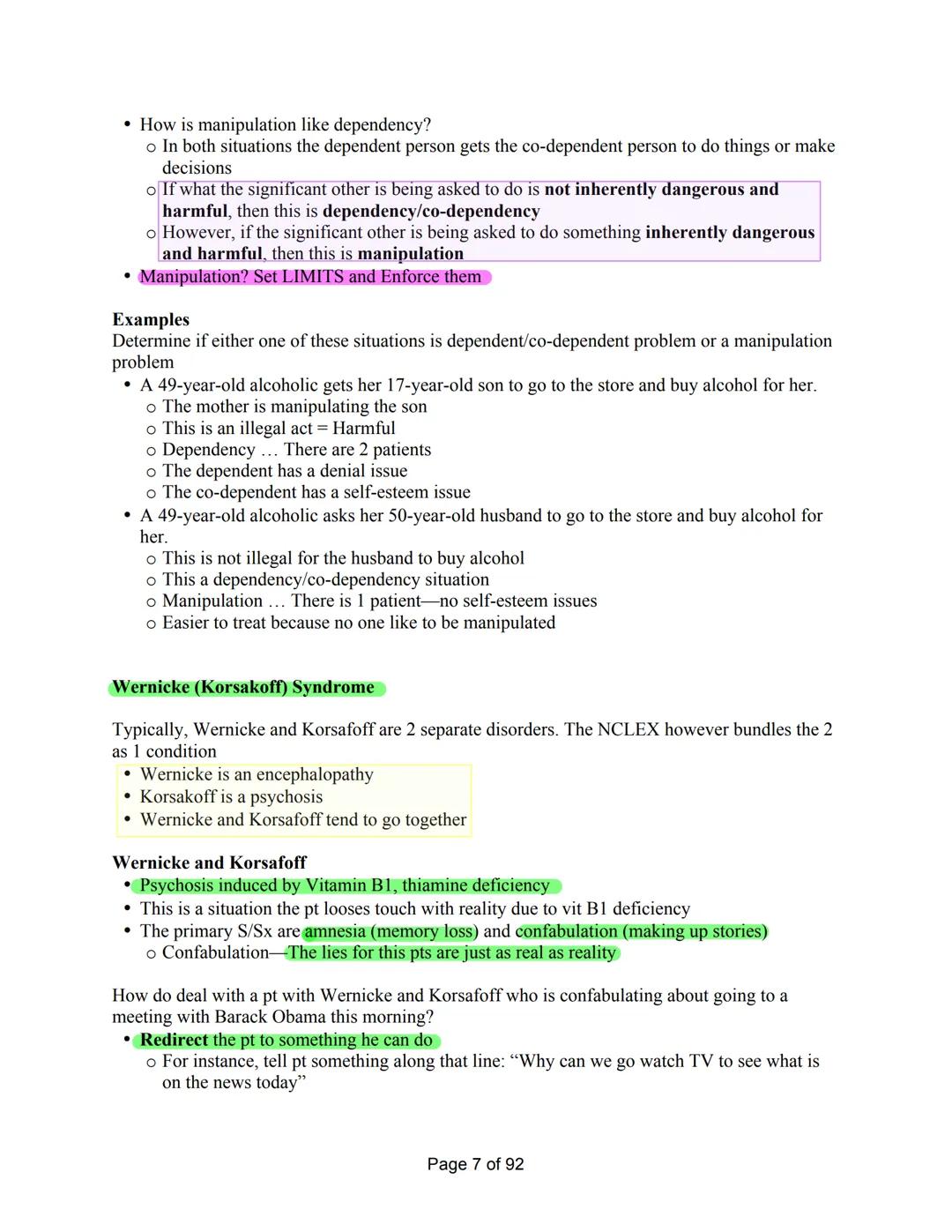 GUIDE Mark Klimek's Lecture
Lecture 1- Acid-Base Balance
Ventilators
Lecture 2- Alcohol
Wernicke
Overdose and Withdrawal
S/Sx
Aminoglycosi