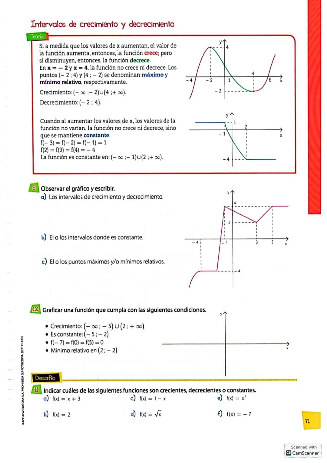 # Concepto de función
Teoría
Una relación entre dos conjuntos numéricos A y B es un conjunto de pares ordenados (x; y), con la
condición d