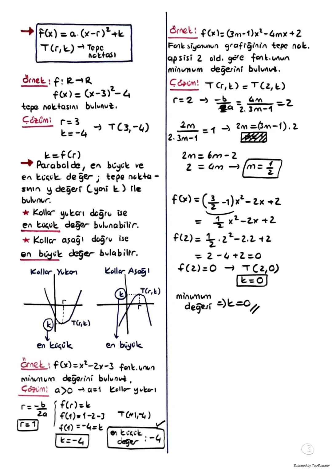PARABOL
f(x) = ax²+ bx +c
a,b,cER a≠0 olmak üzere
simetri
eksor
f:ROR, f(x) = ax²+bx+c
2
Şeklindeki fonksiyonlara ikinci
dereceden bir b