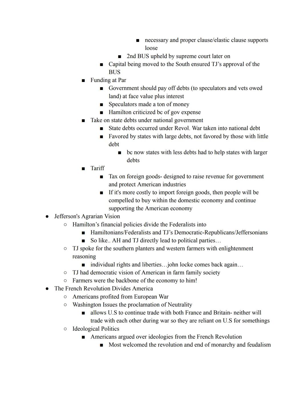 APUSH Unit 3 Notes
CH7- Hammering out a federal republic
Political Crisis of the 1970s
• Federalists Implement the Constitution
• New gov