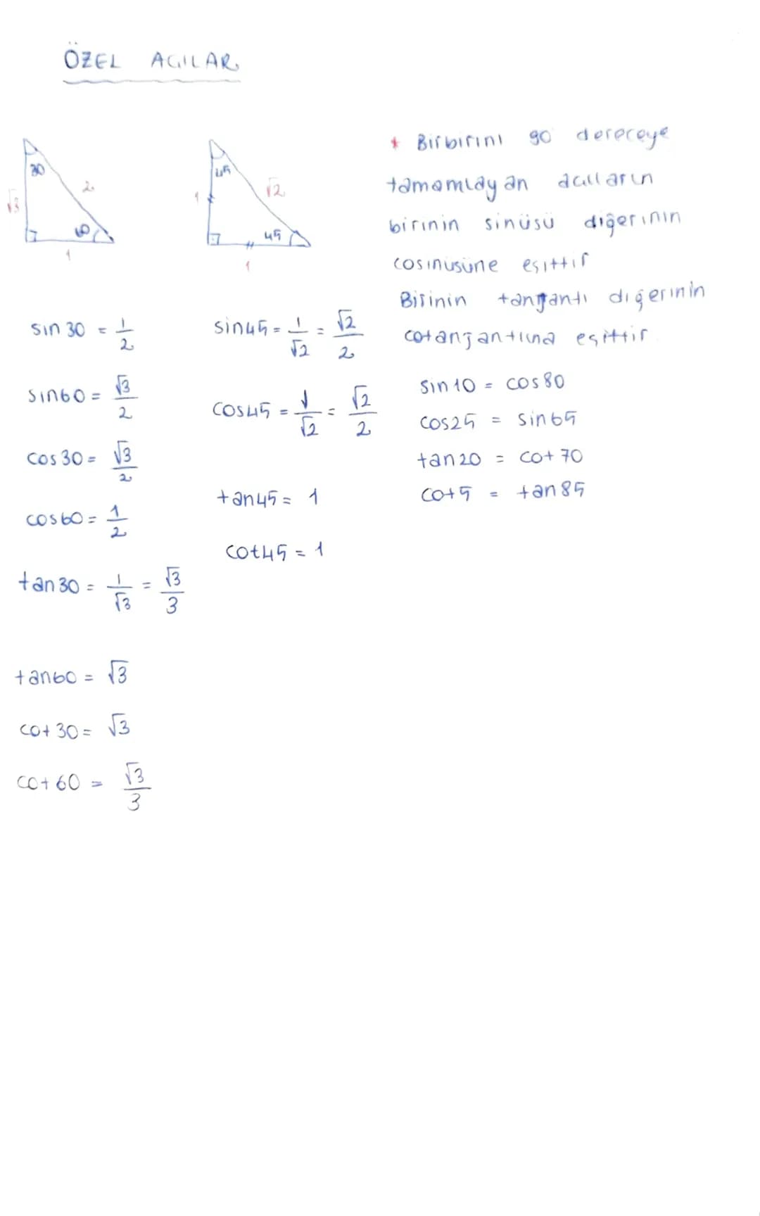 Trigonometrik Oranlar
hipo
Komşu
hipo
sin$\alpha$ = \frac{karşı}{nipo}
Cos $\alpha$ = \frac{Komsu}{nipo}
tan$\alpha$ = \frac{karsı}{Komsu}