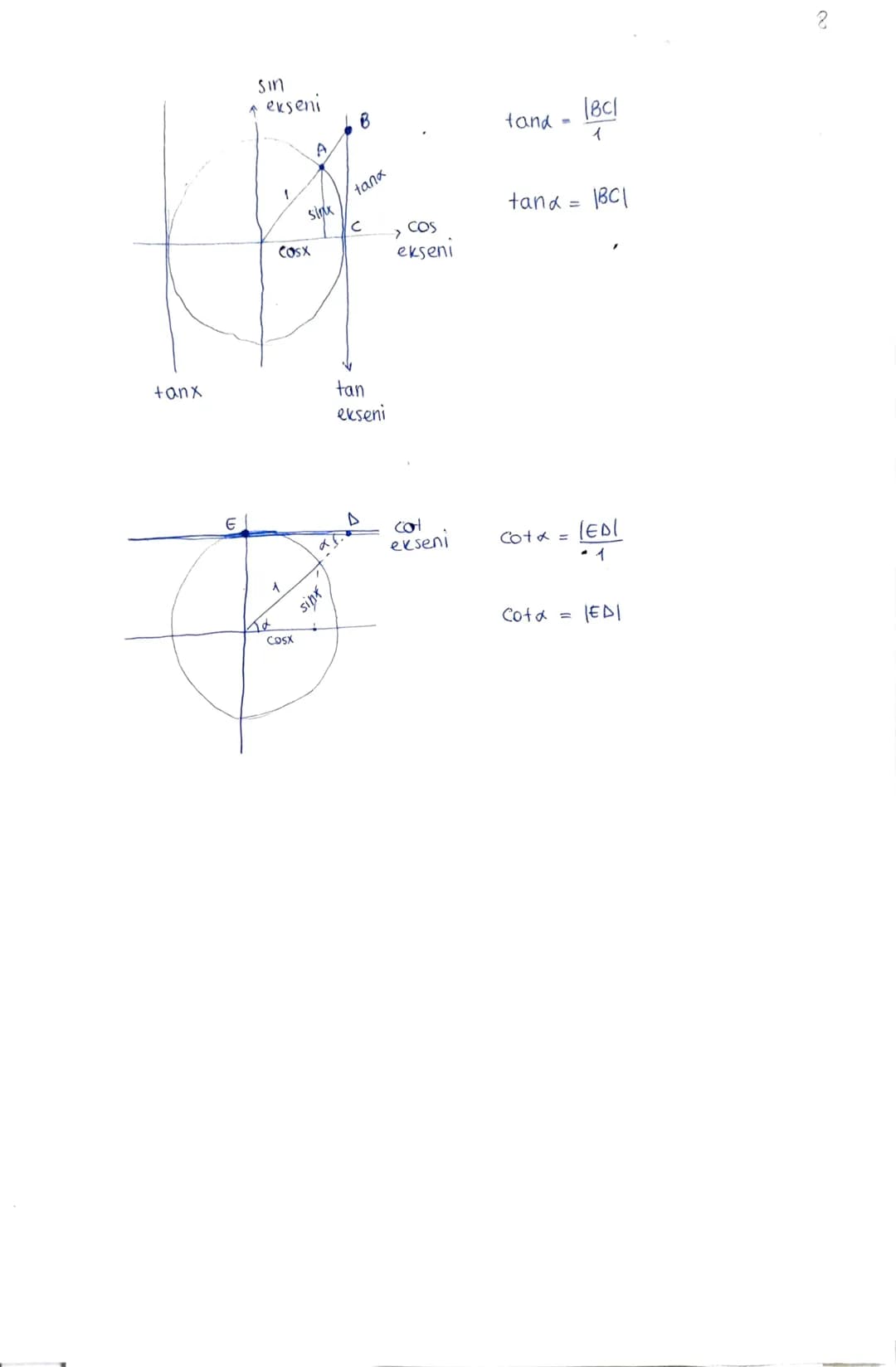 Trigonometrik Oranlar
hipo
Komşu
hipo
sin$\alpha$ = \frac{karşı}{nipo}
Cos $\alpha$ = \frac{Komsu}{nipo}
tan$\alpha$ = \frac{karsı}{Komsu}