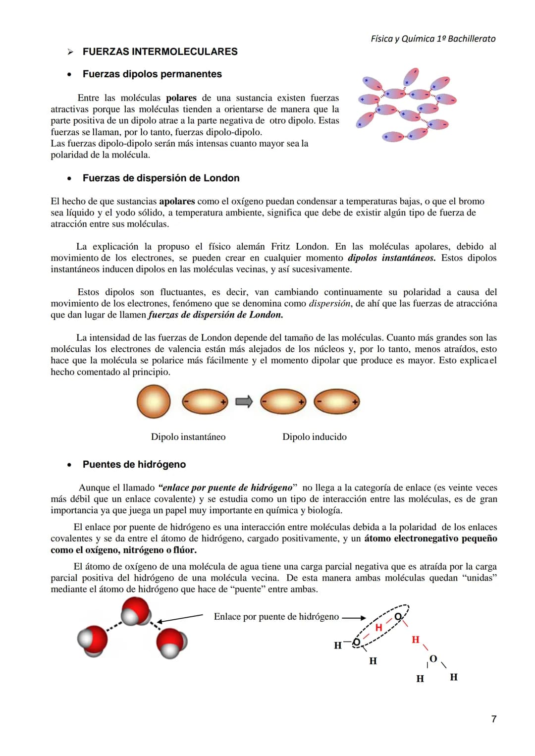 Física y Química 1º Bachillerato
Bloque 2: Enlace químico y estructura de la materia
UNIDAD 3: ENLACE QUÍMICO
Los átomos tienden a unirse