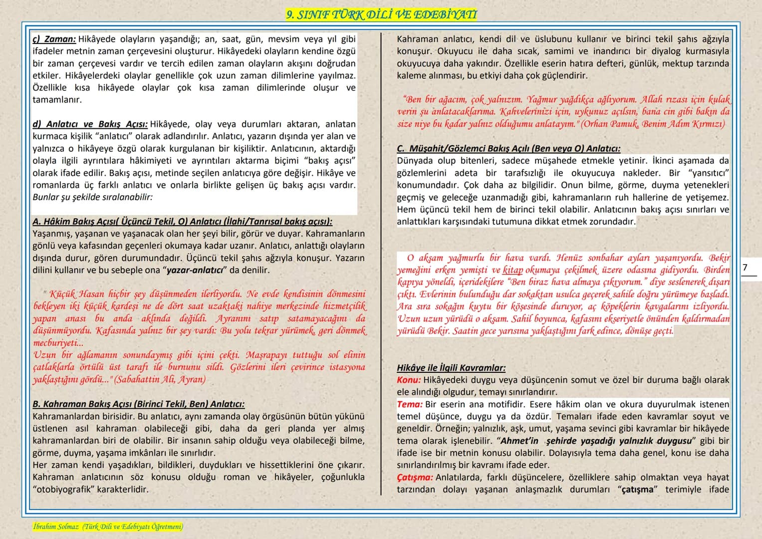 # 9. SINIF TÜRK DİLİ VE EDEBIYATI
## EDEBIYAT NEDIR?
Edebiyat, kişinin duygu ve hayallerini, kendine özgü bir dil kullanarak, estetik kura