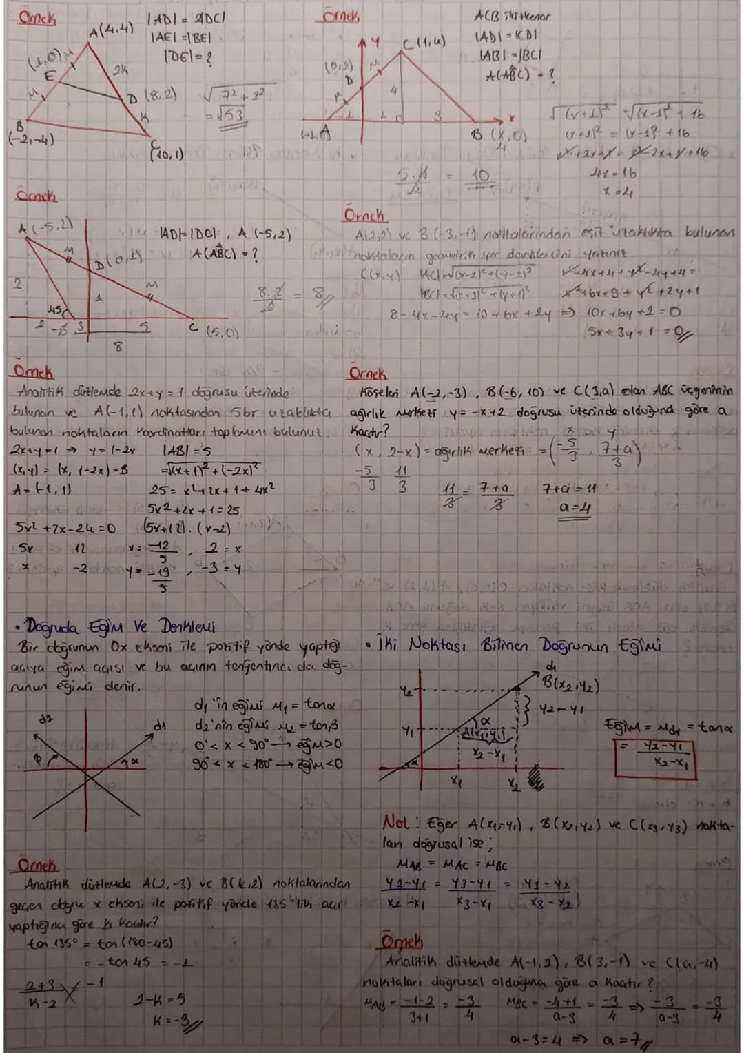 Analitik
iki Nokta Arasındaki Uzaklık
2
Y
B(x2142)
42-41
72-71
A(x)
Alxviyi) ve B (12) noktaları arasındaki utaklık
(A) 02-142-41)2
Noktan