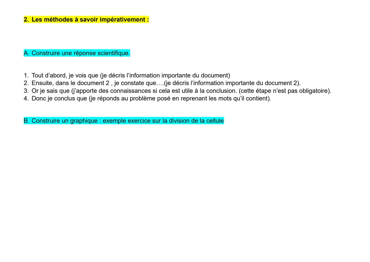 Evaluation.
1. Les notions que je dois revoir: toutes les notions vues dans la parti
Aidez vous des questions de la fiche de mémorisation..