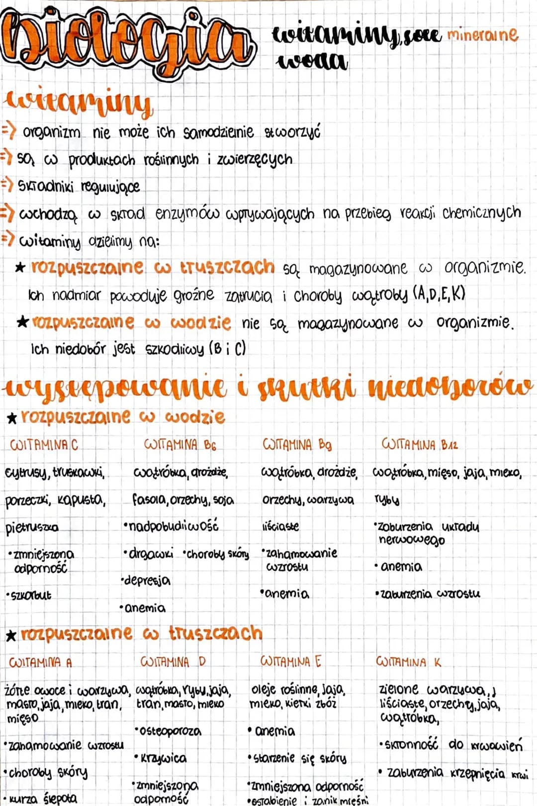 # Dielegia
witaminy
witaminysoce
woda
=> organizm nie może ich samodzienie stworzyć
=>są w produktach roślinnych i zwierzęcych
Składniki r