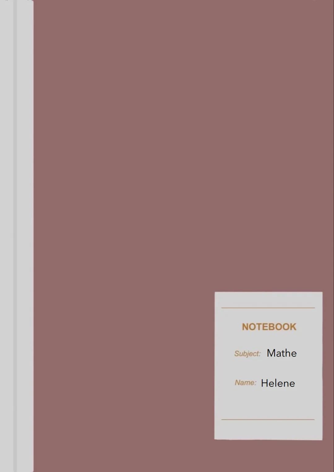 NOTEBOOK
Subject: Mathe
Name: Helene # Analysis
Funktionen und ihre Darstellungen
Lineare Funktionen - 1. Gerades
```
^
y
3
2
1
```
Sle