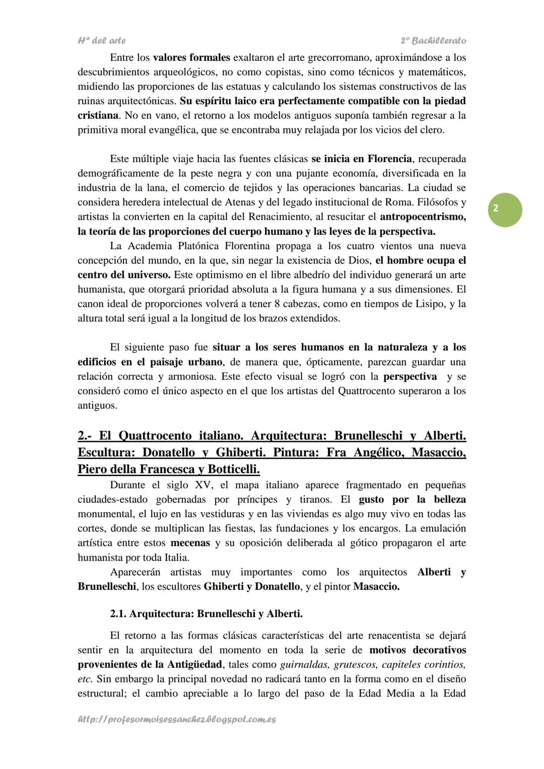 Hª del arte
2º Bachillerato
TEMA 9.
ARTE DEL RENACIMIENTO Y MANIERISMO
➤ ÍNDICE TEMAS TEÓRICOS
1.- Introducción al Renacimiento.
2.- E