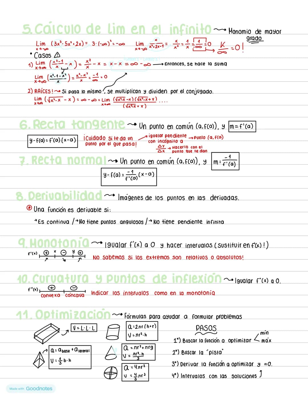 # Bloque 1: funciones
1. Regia L'Hopitat L'Hopital ($\frac{0}{0}$,$\frac{\infty}{\infty}$)
Derivar el numerador y denominador
Lim $\frac{