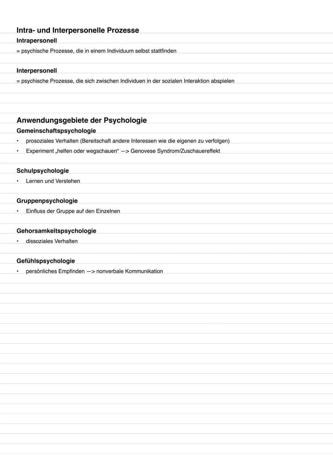 # Was ist Psychologie?
Psychologie ist die Wissenschaft von bewussten und unbewussten psychischen Vorgängen, vom Erleben und Verhalten des