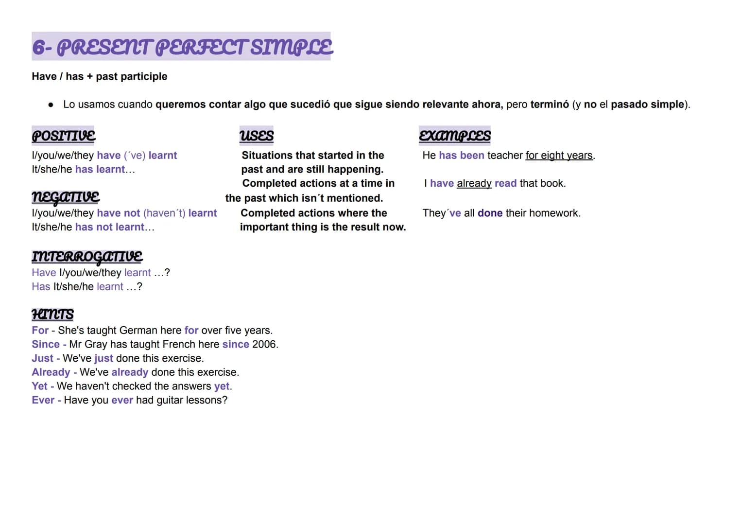 INGLÉS B1 (CAMBRIDGE)
- ÍNDICE-
1- PRESENT SIMPLE
2- PRESENT CONTINUOUS
3- PAST SIMPLE
4 PAST CONTINUOUS
5- USED TO
6- PRESENT PERFEC