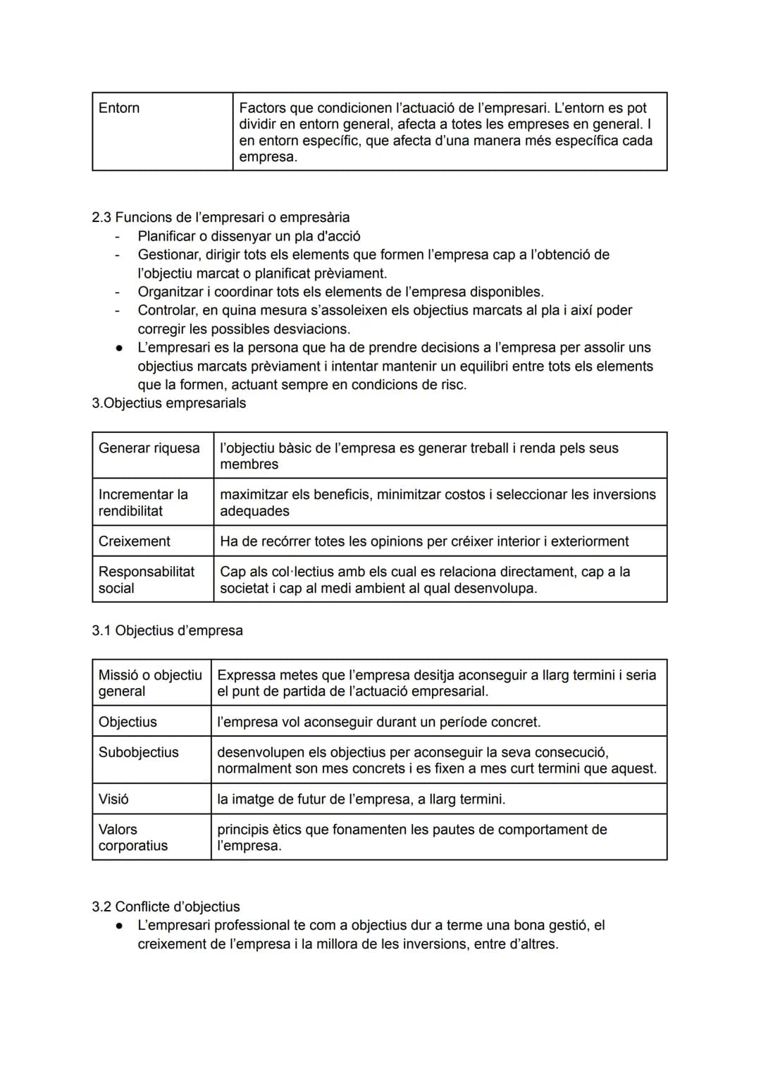 # T.1 L'EMPRESA
1. L'activitat econòmica
* Bé: és un objecte material que produeix una satisfacció perquè permet con tir un
desig o