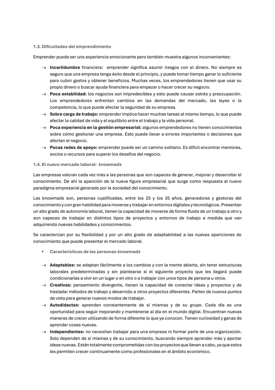 TEMA 2. EL EMPRENDIMIENTO
1. La empresa emprendedora
Una persona emprendedora es aquella, que, a partir de una idea innovadora, ve una opo