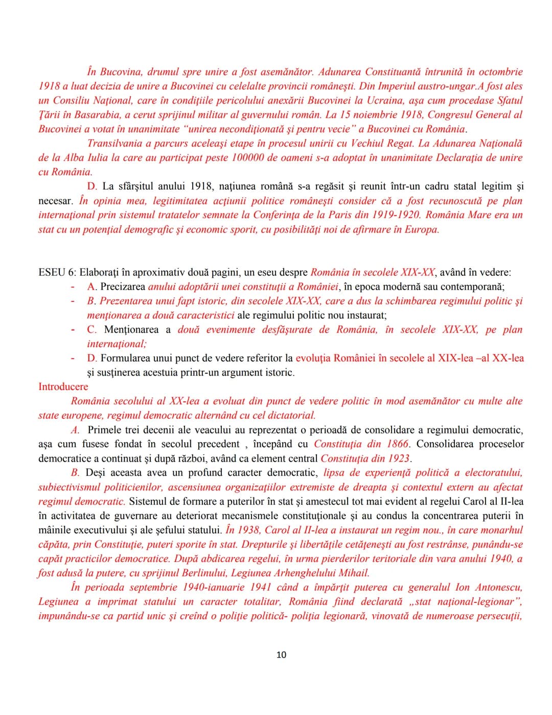 III. ESEURI ARGUMENTATIVE ŞI STRUCTURATE PE UN PLAN DE IDEI DAT
TEMA 1 BAC: ROMANITATEA ROMÂNILOR ÎN VIZIUNEA ISTORICILOR ROMÂNI ŞI STRĂINI