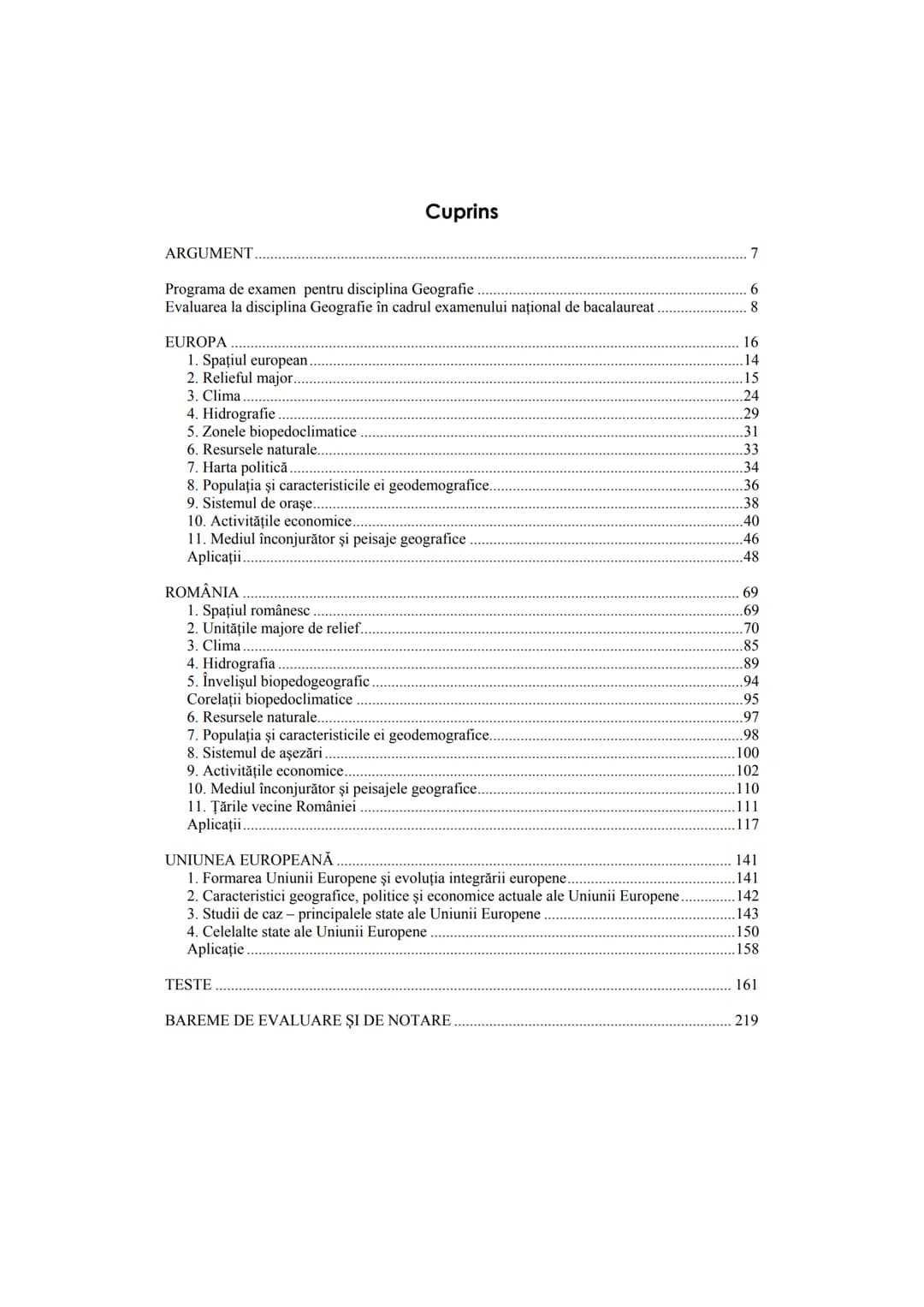 # GEOGRAFIE
Ghid de pregătire intensivă
pentru examenul de bacalaureat Lucrare în conformitate cu programa școlară a examenului de bacalaur