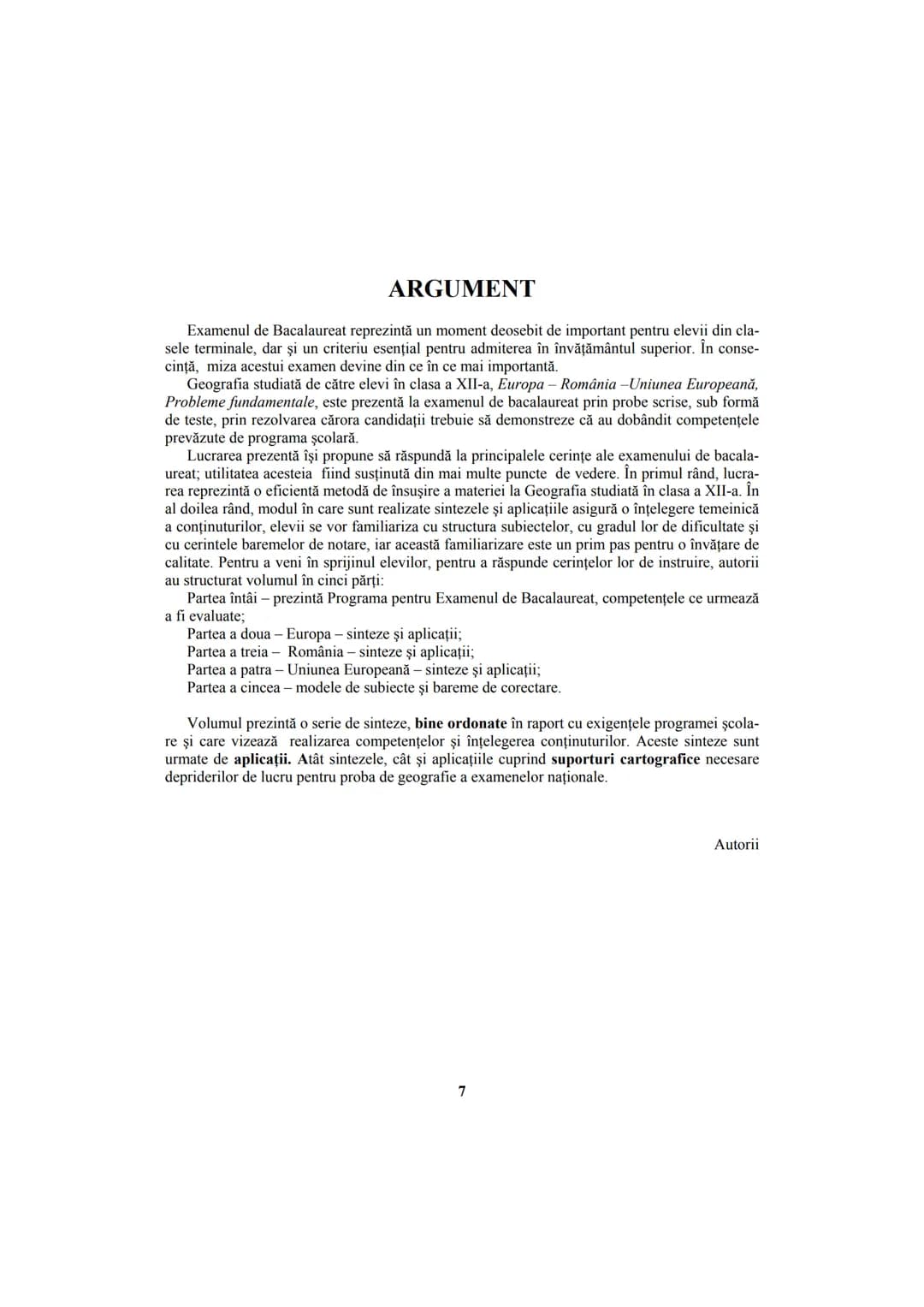 # GEOGRAFIE
Ghid de pregătire intensivă
pentru examenul de bacalaureat Lucrare în conformitate cu programa școlară a examenului de bacalaur