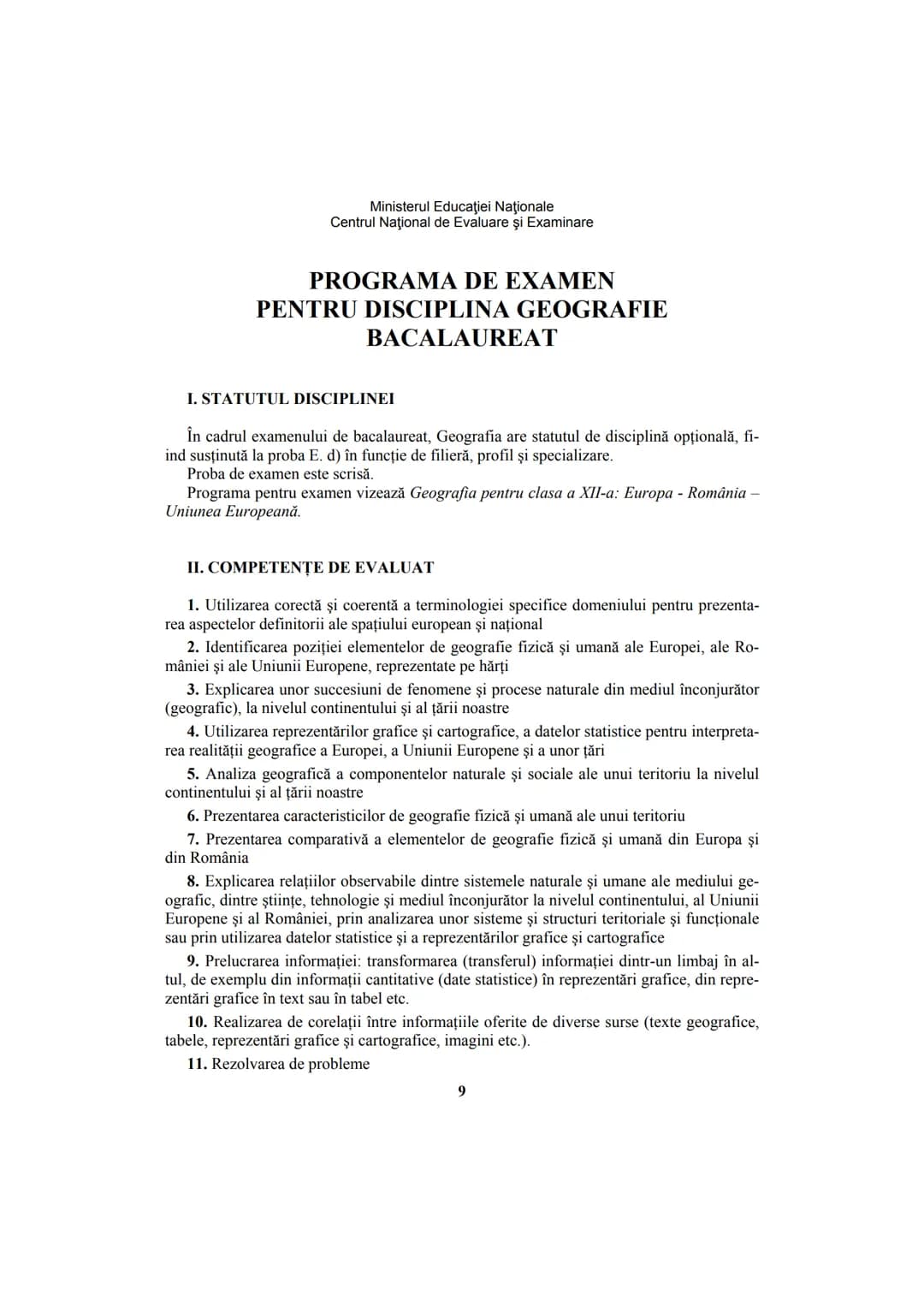 # GEOGRAFIE
Ghid de pregătire intensivă
pentru examenul de bacalaureat Lucrare în conformitate cu programa școlară a examenului de bacalaur