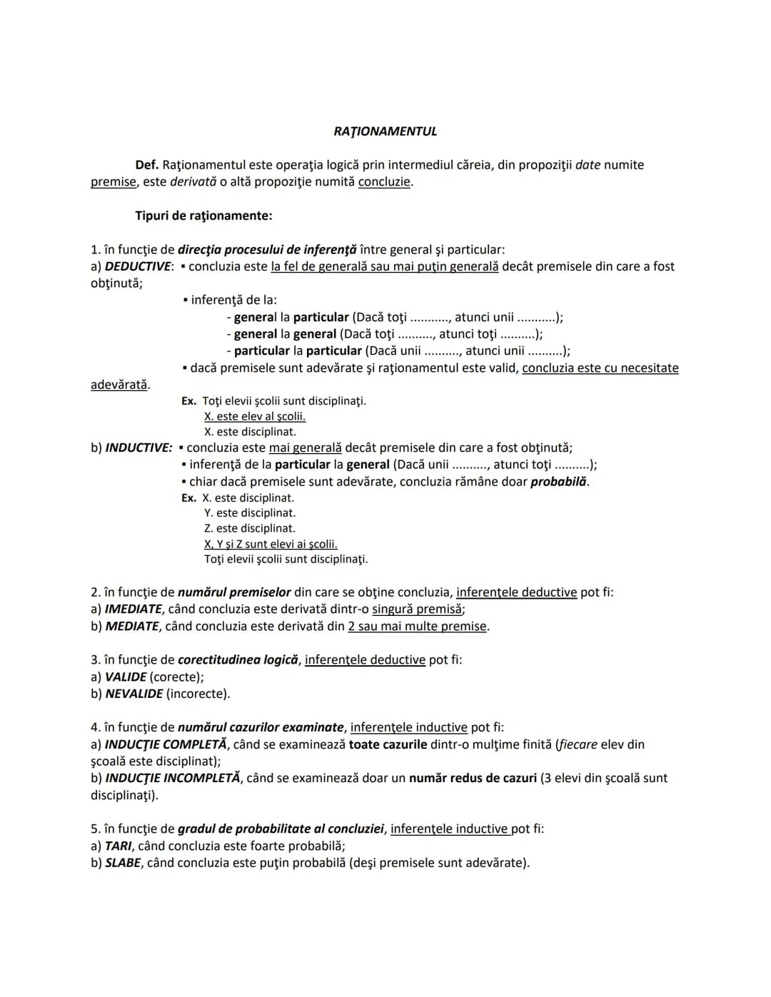 ARGUMENTAREA
Def. Argumentarea este procesul prin care aducem probe sau dovezi în sprijinul unei afirmaţii.
În funcţie de natura dovezilor,