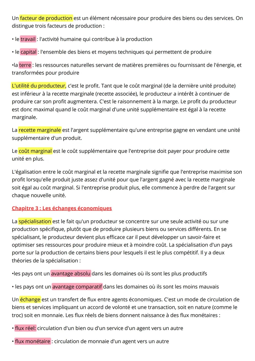 # Définition
# Économie
Chapitre 1: Les agents économiques et les différents types de biens et services
biens libres :disponible gratuite