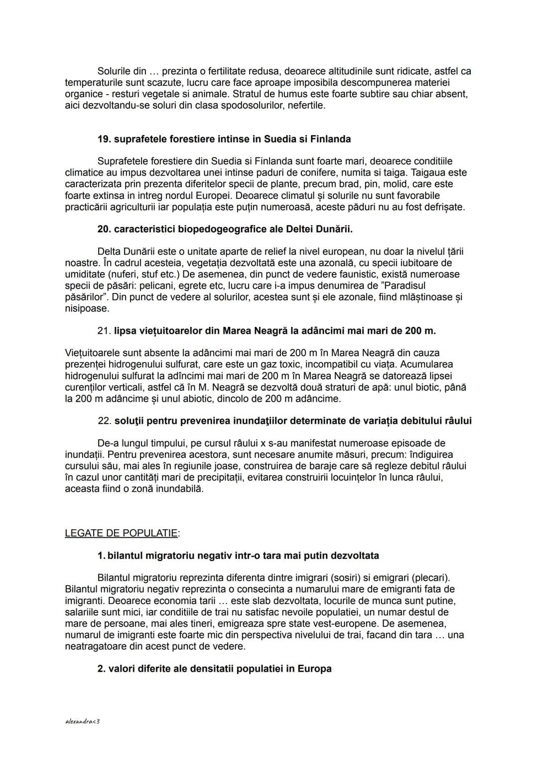 Factori/cauze/efecte/consecinte - SUBIECTUL E
LEGATE DE CLIMA:
1. variatia climei/temperaturii medii anuale etc
Un factor important care