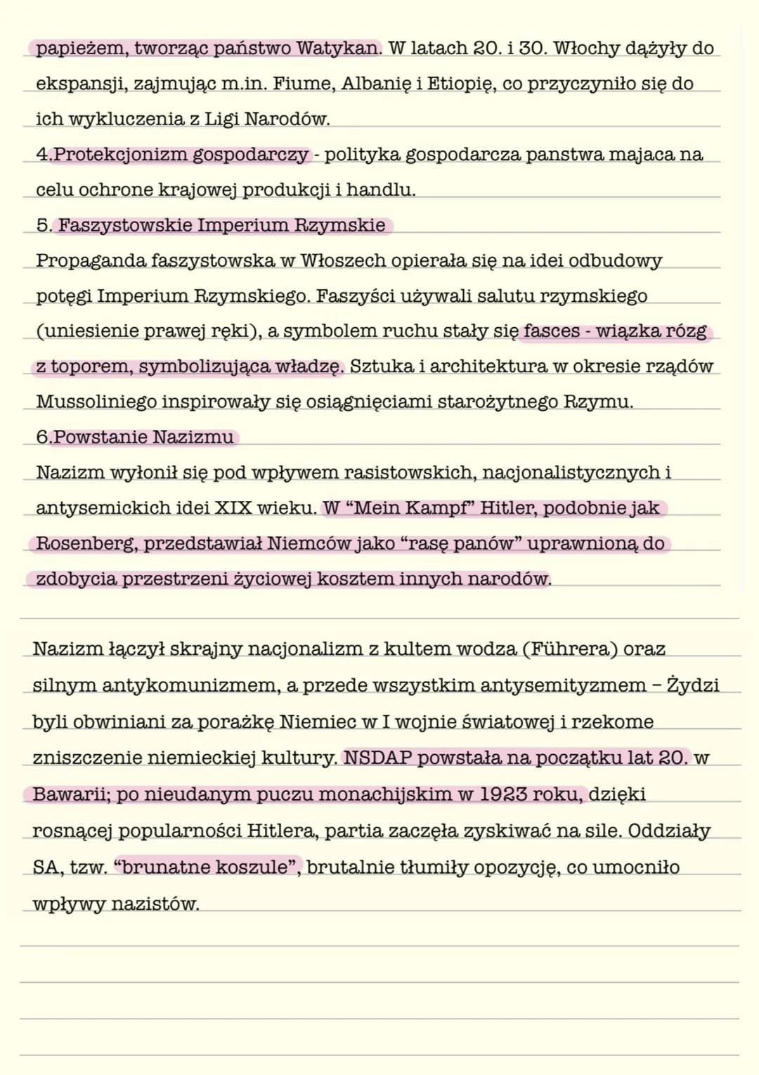 # Rozwój faszyzmu i nazizmu
1. Kryzys demokracji w Europie
Po I wojnie światowej Europa była zniszczona i zubożała, a nastroje
nacjonalist
