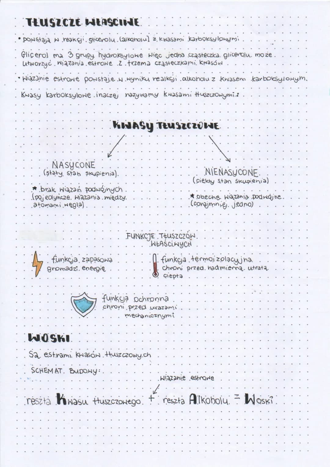 # LIPIDY
(tłuszcze), stanowią główny składnik błon biologicznych wszystkich organizmów. Są związkami.
organicznymi
# budowa
zwykle składa