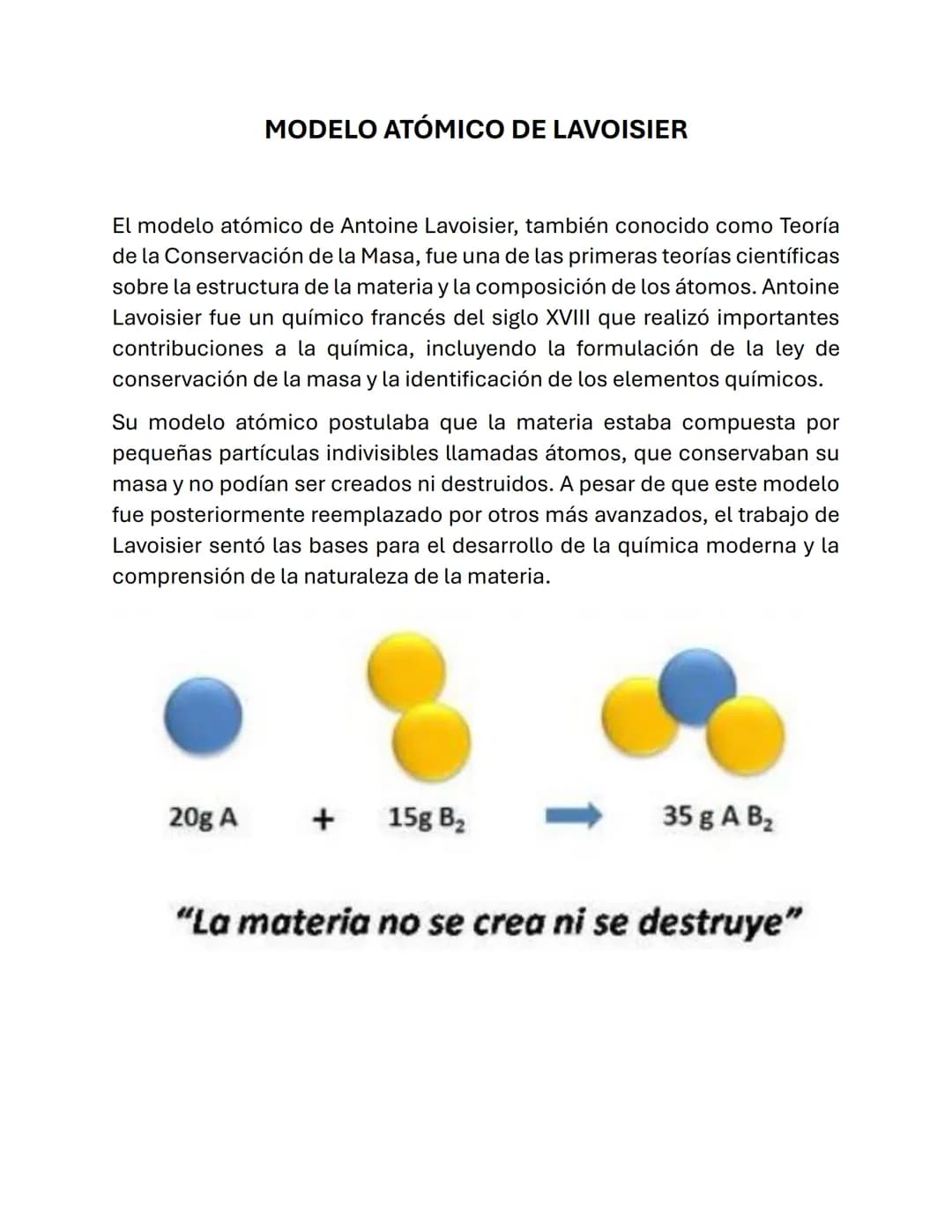 # MODELO ATÓMICO DE DALTON
El Modelo atómico o Teoría atómica de Dalton es un modelo que intenta
representar la estructura del átomo. Fue p