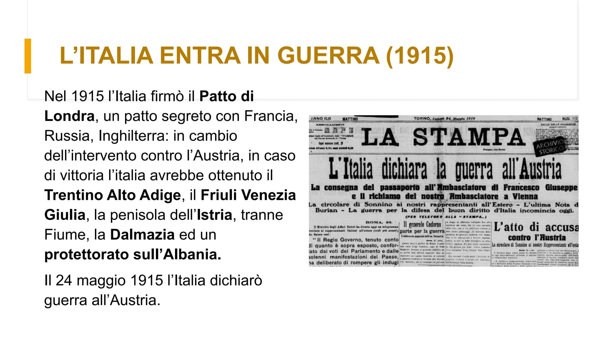 # LA PRIMA GUERRA
MONDIALE
(1914-1918) DIE FRIEDENSBÜRGSCHAFT.
Haifre Wilhelm
Il sistema di alleanze
prima della guerra
1882: TRIPLICE A