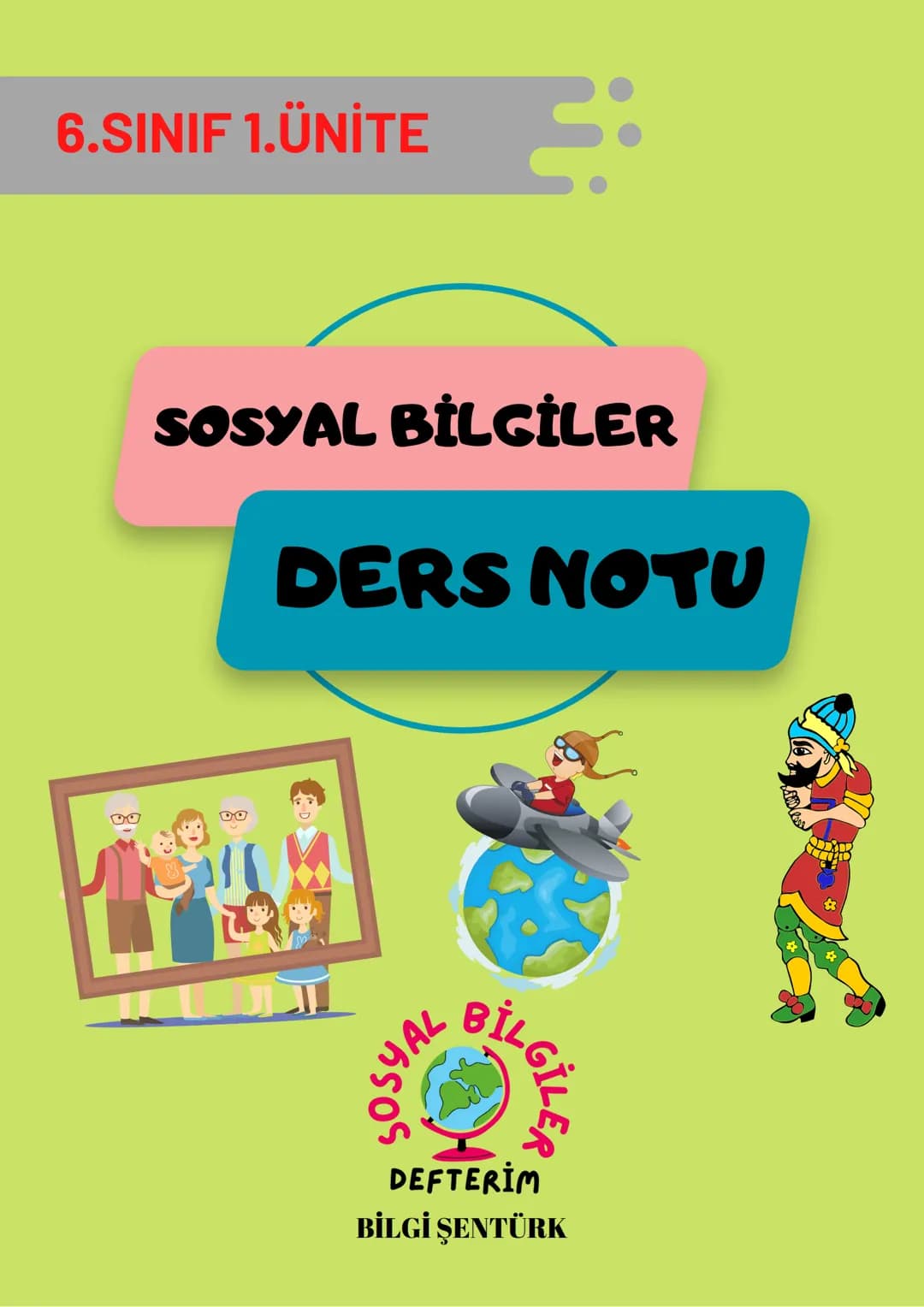 6.SINIF 1.ÜNİTE
SOSYAL BİLGİLER
DERS NOTU
SOSYAL BİLGİLER
DEFTERİM
BİLGİ ŞENTÜRK # DEĞİŞEN ROLLERİM
Bir iş grup ya da kurumda bir kimse