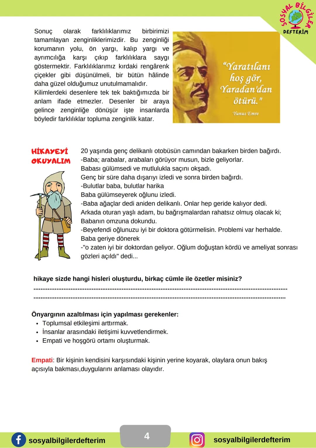 6.SINIF 1.ÜNİTE
SOSYAL BİLGİLER
DERS NOTU
SOSYAL BİLGİLER
DEFTERİM
BİLGİ ŞENTÜRK # DEĞİŞEN ROLLERİM
Bir iş grup ya da kurumda bir kimse