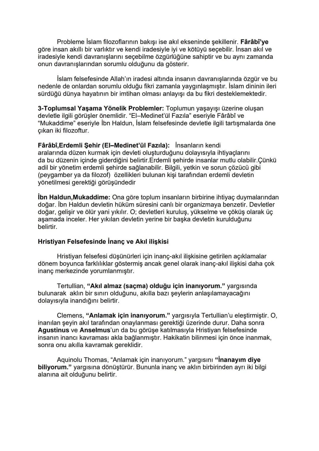 M.S.2.YÜZYIL- M.S.15. YÜZYIL FELSEFESİ
Bu dönem felsefesi, iki farklı din anlayışından oluşan iki farklı felsefedir.
Hristiyan felsefesi ve