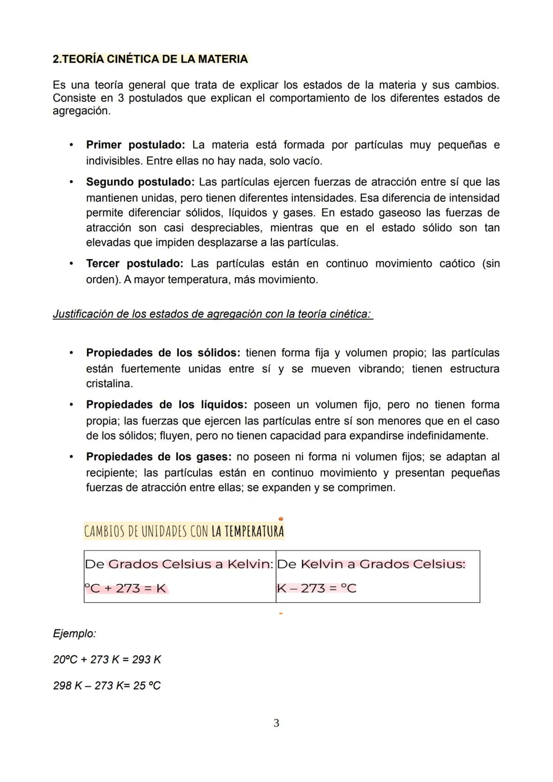 RESUMEN UD 2 LA MATERIA
1. ESTADOS DE AGREGACIÓN DE LA MATERIA
Si observas la materia que hay a tu alrededor, te darás cuenta de que puede