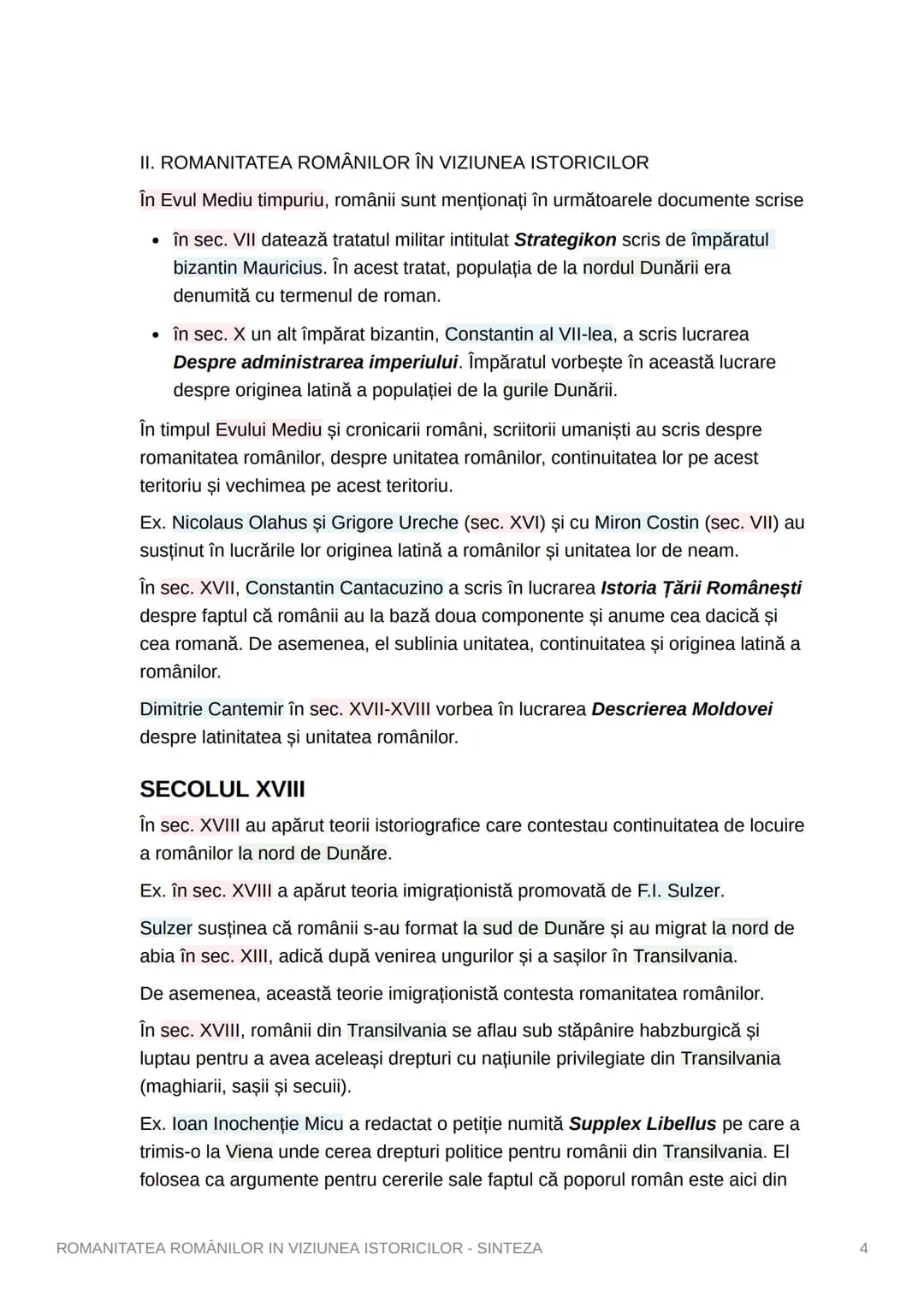 # Istorie Bacalaureat
Portofoliu # ROMANITATEA ROMÂNILOR IN
# VIZIUNEA ISTORICILOR -
# SINTEZA
I. FORMAREA POPORULUI ROMÂN
Poporul român