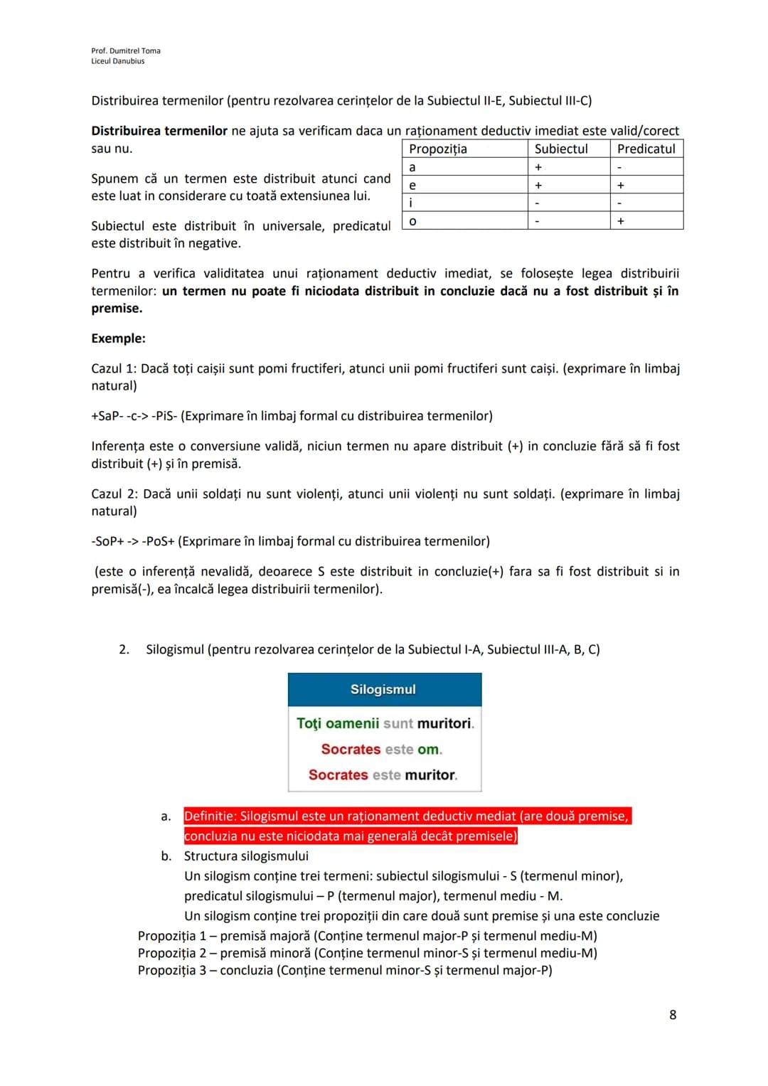 Prof. Dumitrel Toma
Liceul Danubius
Prezentarea conţinuturilor din programă și rezolvare model
I. Societate, comunicare și argumentare
*