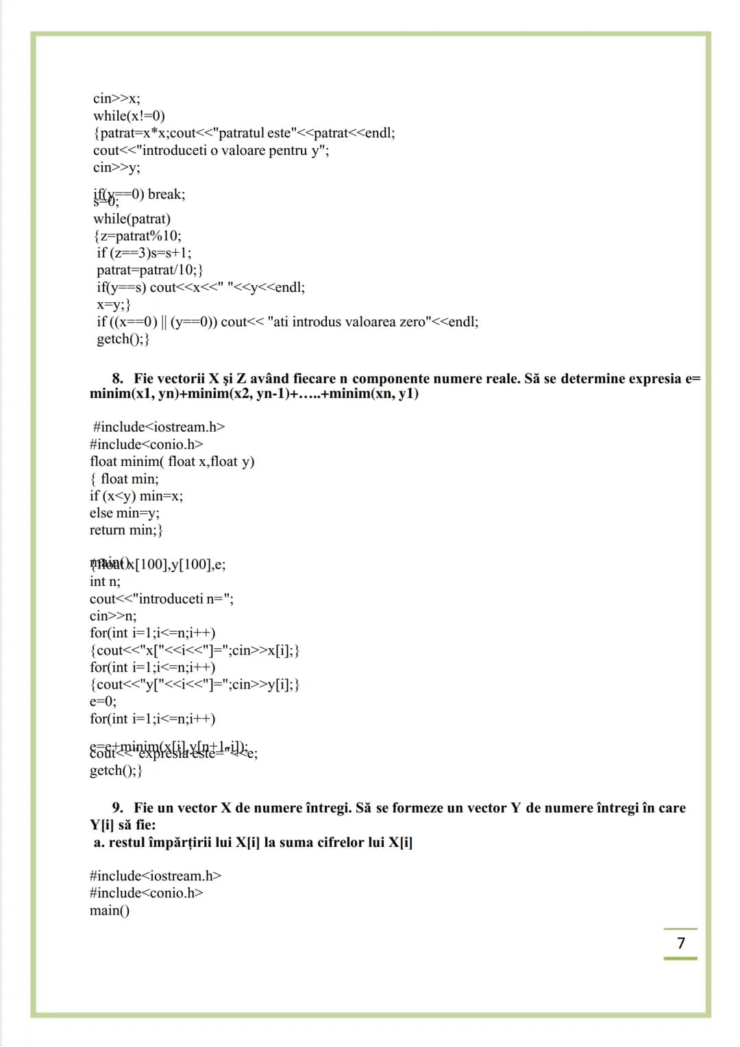 NECIU ILEANA
CULEGERE DE PROBLEME
REZOLVATE C/C++
ISBN 978-606-577-575-6
Editura Sfântul Ierarh Nicolae
2011 Recomandare
Cartea cu titlu