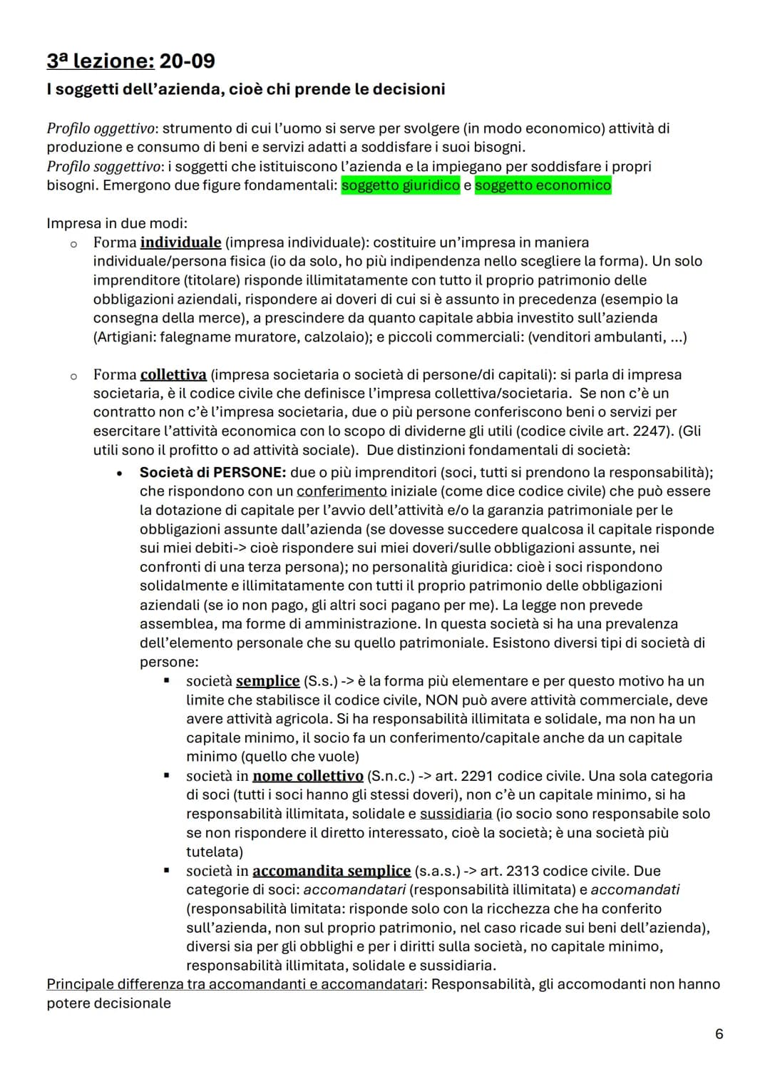 # economia aziendale
1ª lezione: 17-09
A cosa serve l'azienda?
Economia aziendale -> guarda alle condizioni di esistenza e alle manifestaz