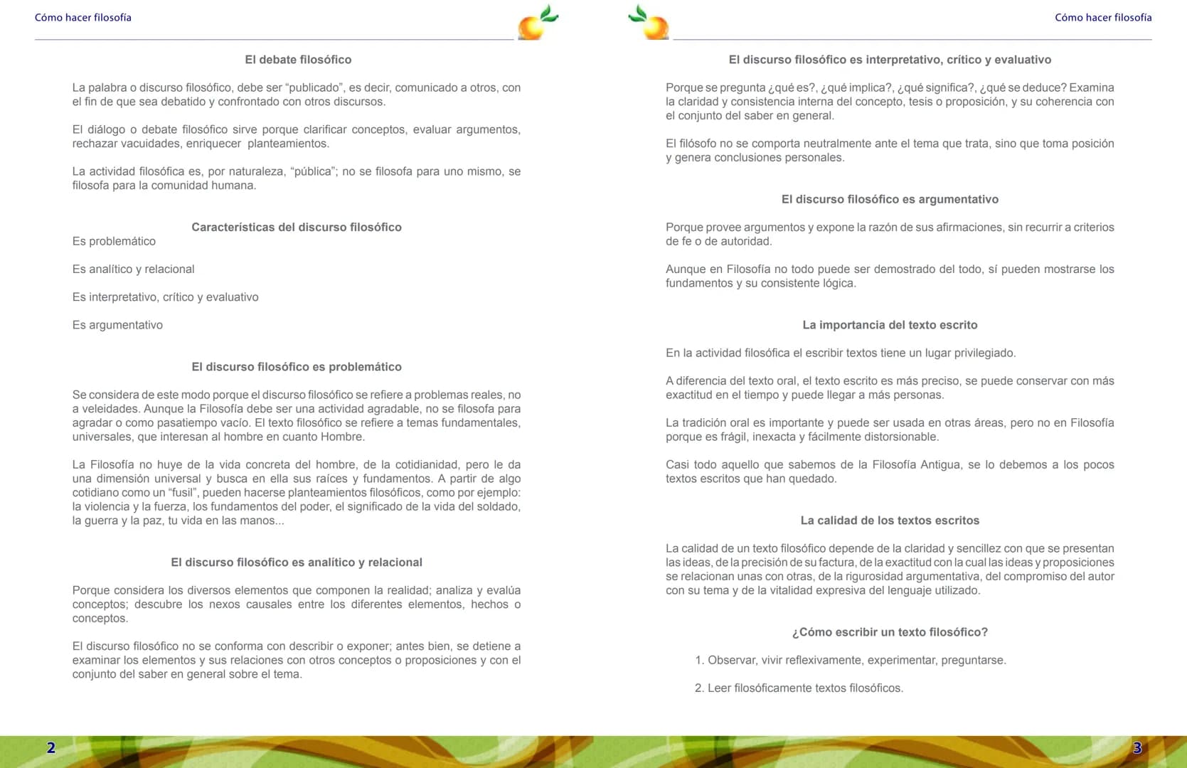 # Cómo hacer filosofía
El problema:
La filosofía es una actividad eminentemente humana. La filosofía es una actividad del ser humano
pensa
