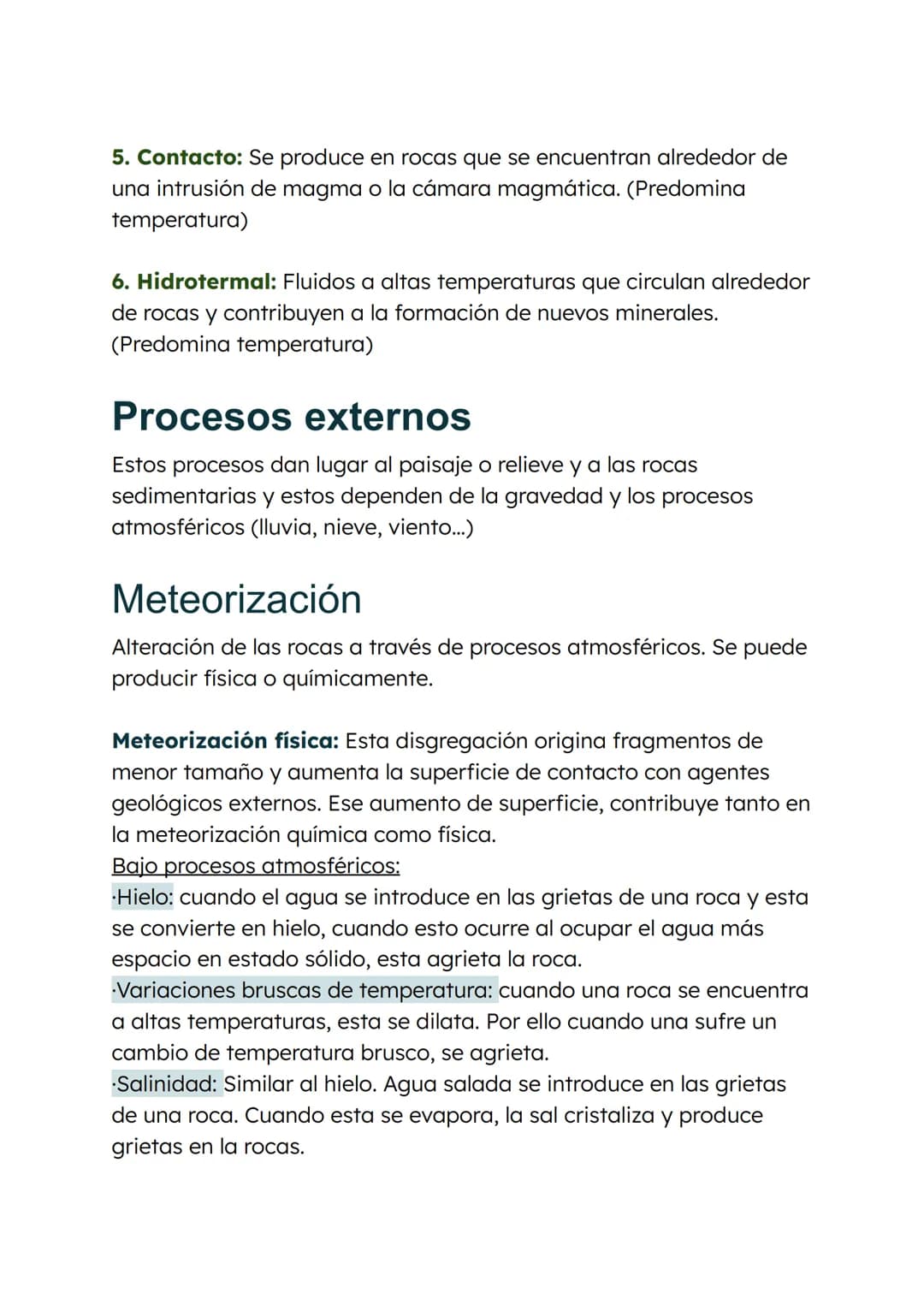 # Metamorfismo
Se trata de transformaciones que sufren las rocas al estar
expuestas a altas presiones y temperaturas sin llegar a fundirse.
