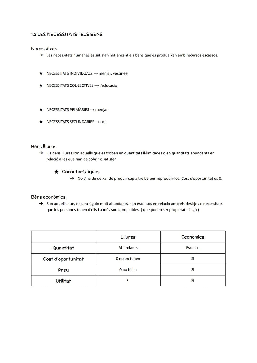 # ECONOMΙΑ
Què és l'economia?
→ Es la ciència que estudia com els individus utilitzen uns recursos escasos per tal de satisfer les seves
n